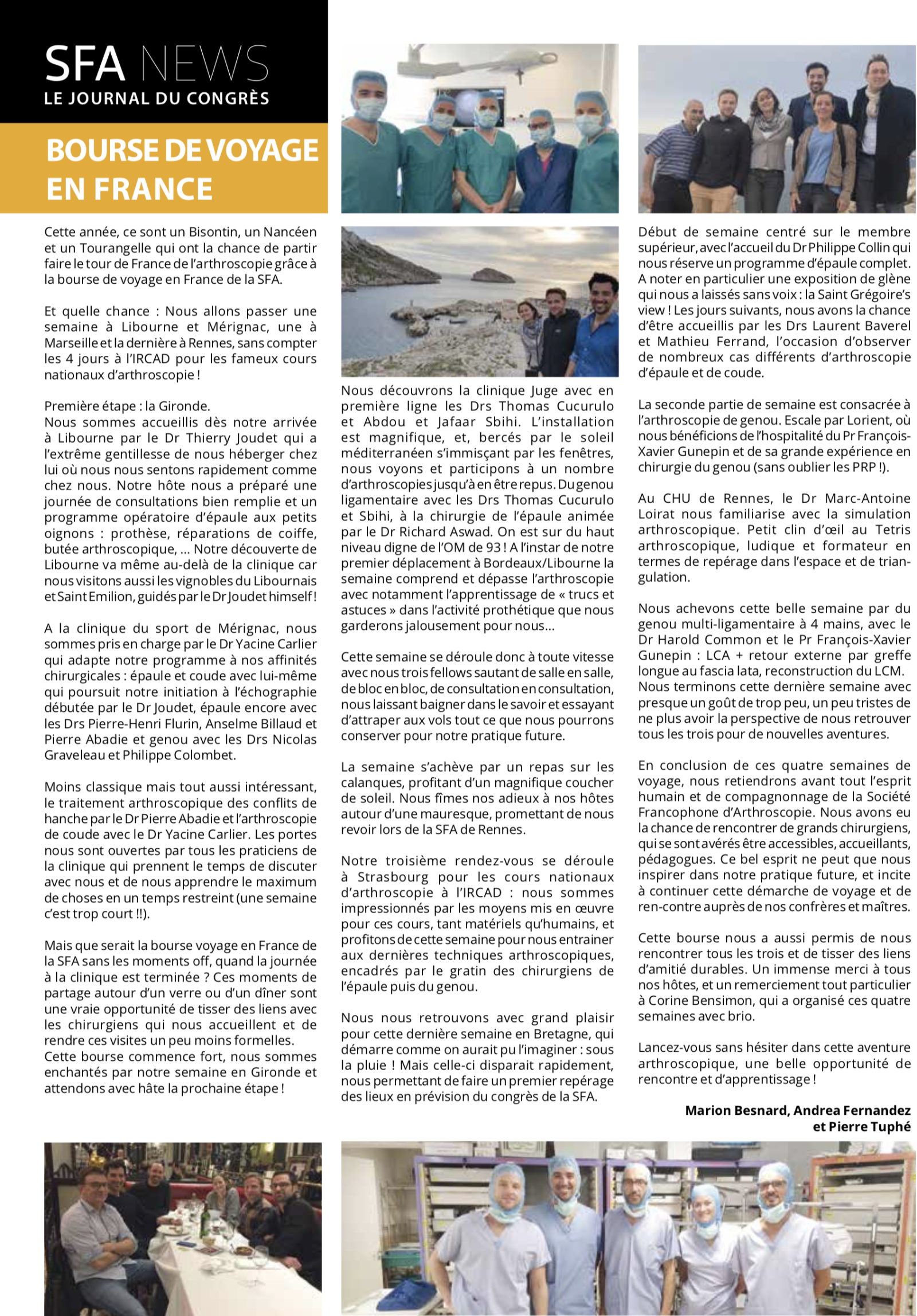 Bourse Voyage 2019
