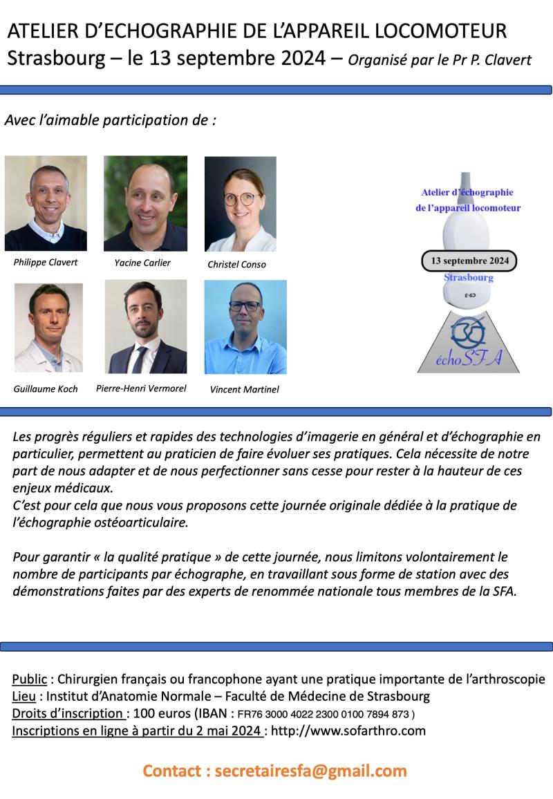 Atelier Echographie 2024
